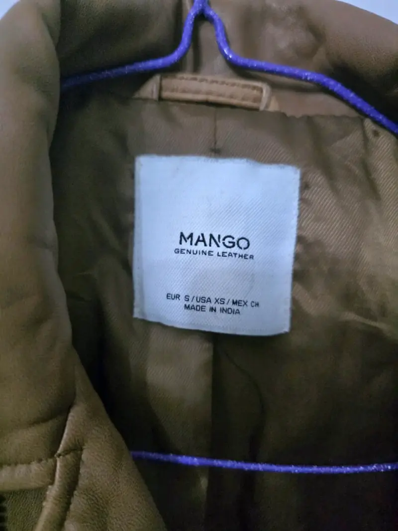 Chaqueta de cuero marrón vintage - 2