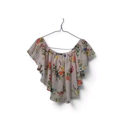 Blusa Bershka floral con volantes para mujer - miniatura 1