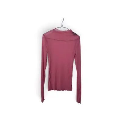 Polera manga larga transparentosa para mujer - miniatura 1