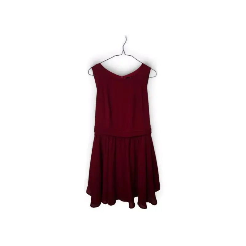 Vestido niña corto rojo elegante para mujer - 1