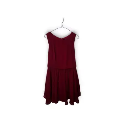 Vestido niña corto rojo elegante para mujer - miniatura 1