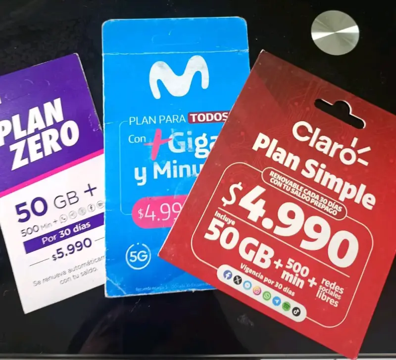 Chip con plan wom Movistar claro