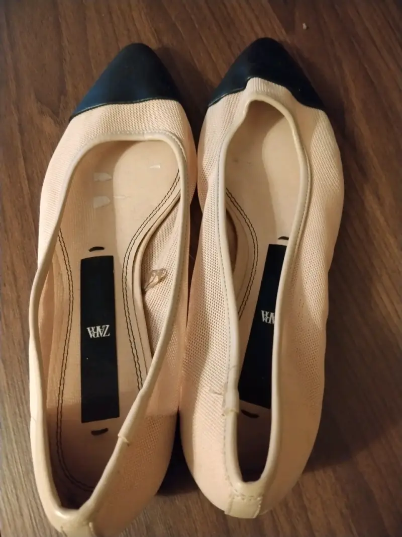 Zapatos de tacón beige Zara talla 38 - 2