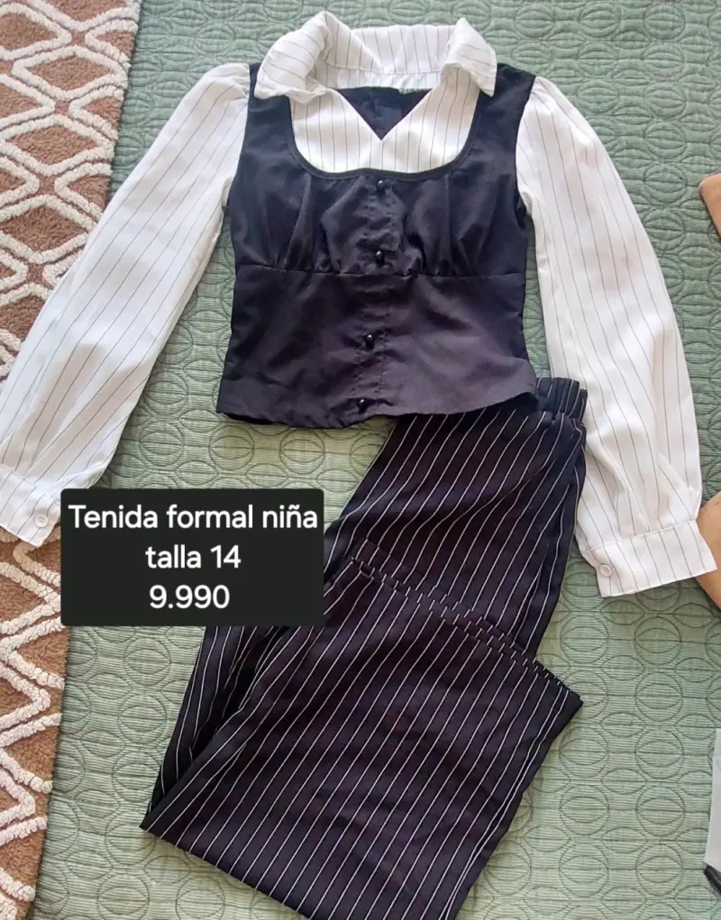 Conjunto formal para niña talla 14