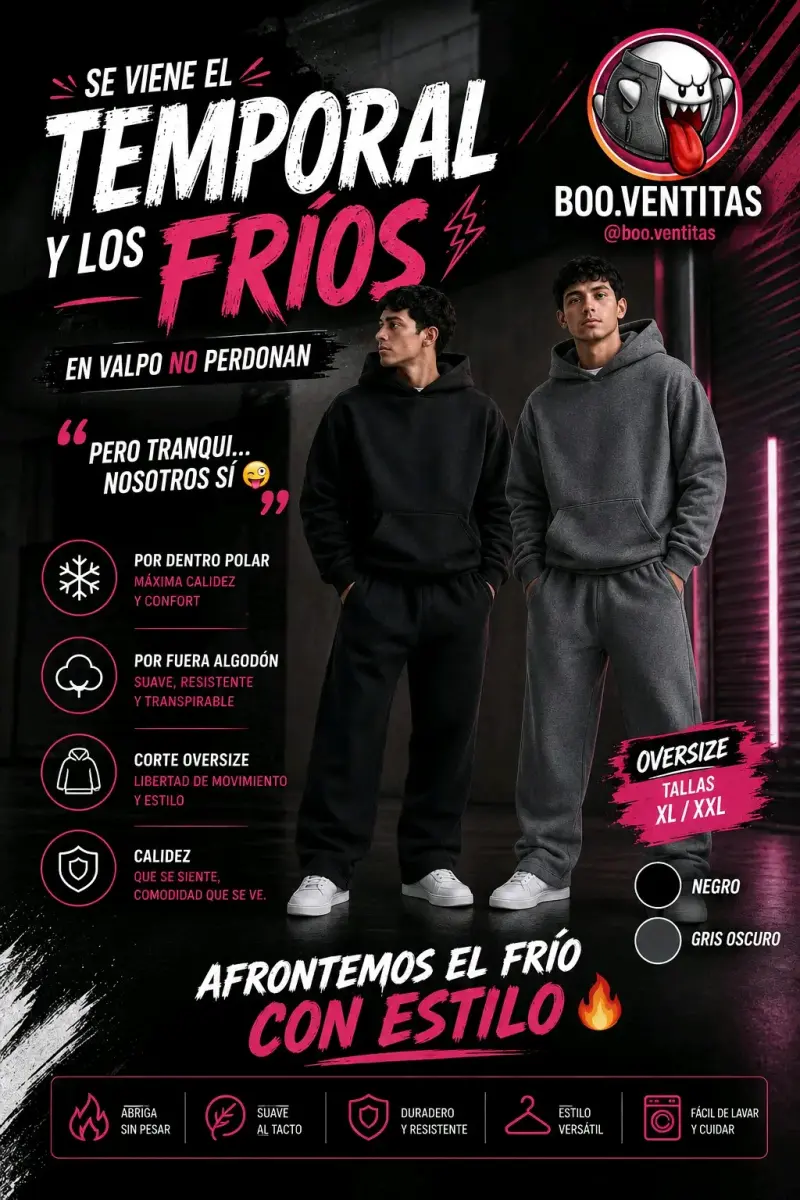 Conjunto de buzo oversize - 1