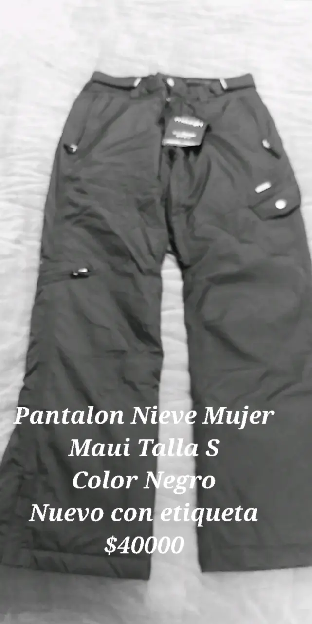 Pantalón de nieve mujer Maui negro talla S - 1