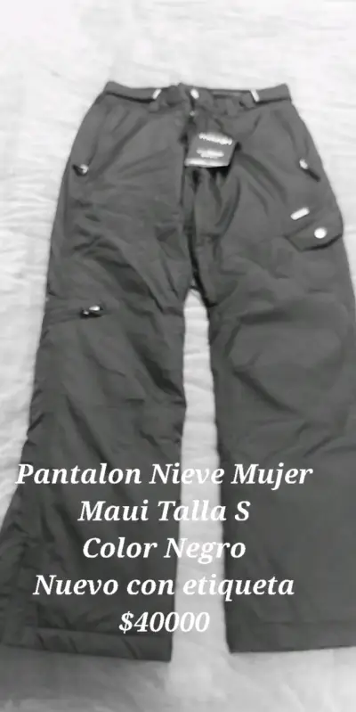 Pantalón de nieve mujer Maui negro talla S - miniatura 1