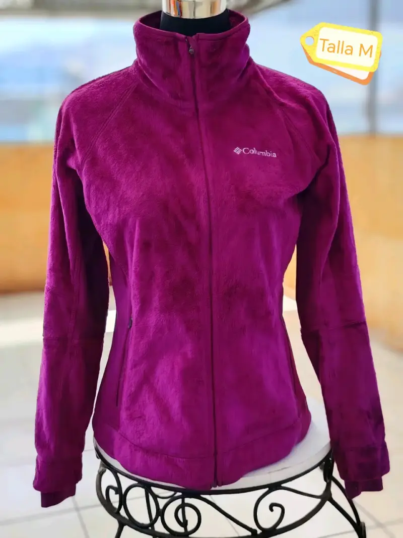 Chaqueta polar morada Columbia talla M