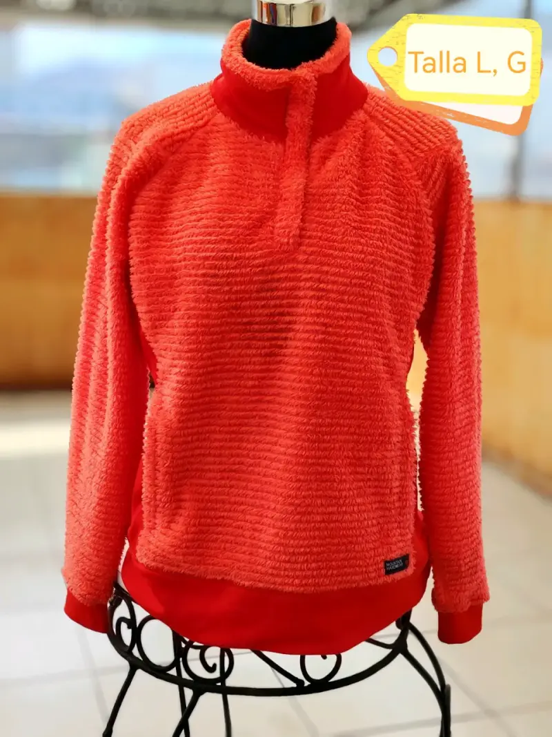 Polerón de lana coral talla L