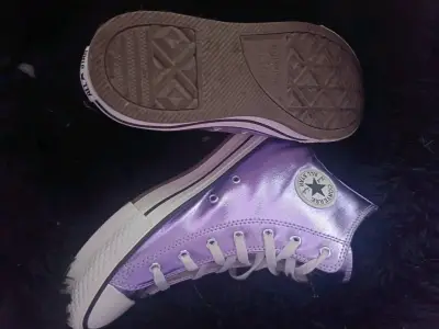 Zapatillas Converse All Star moradas de lona - miniatura 2