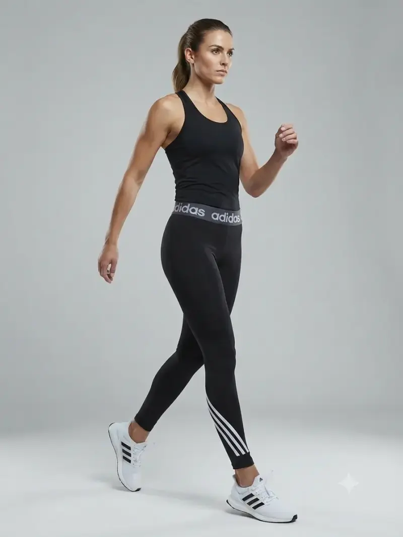 Conjunto deportivo mujer Adidas negro con leggings - 1
