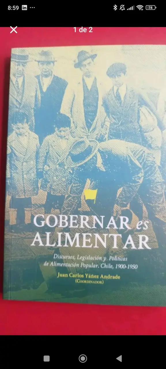 Libro Gobernar es Alimentar - Historia de Chile - 1