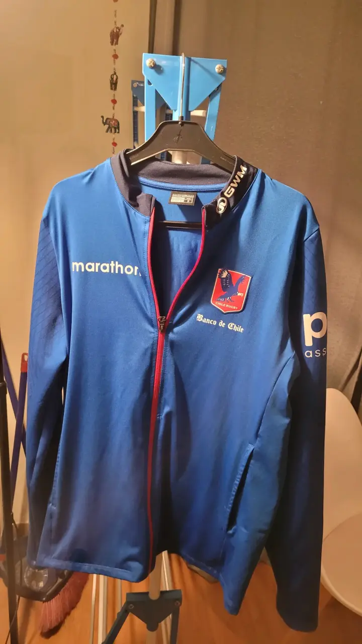 Chaqueta deportiva Chile Rugby azul Marathon - 1
