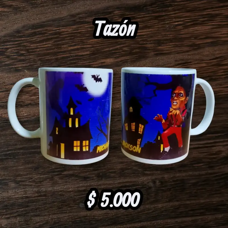 Tazón con diseño de terror Michael Jackson