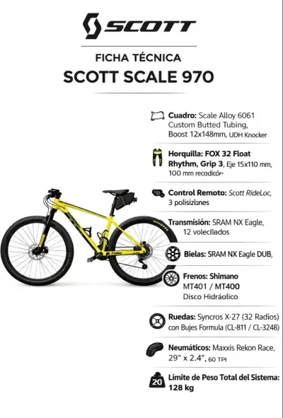 Bicicleta Scott Scale 970 MTB - miniatura 1