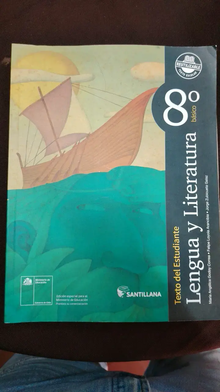Libro de texto Lengua y Literatura 8° básico Santillana - 1