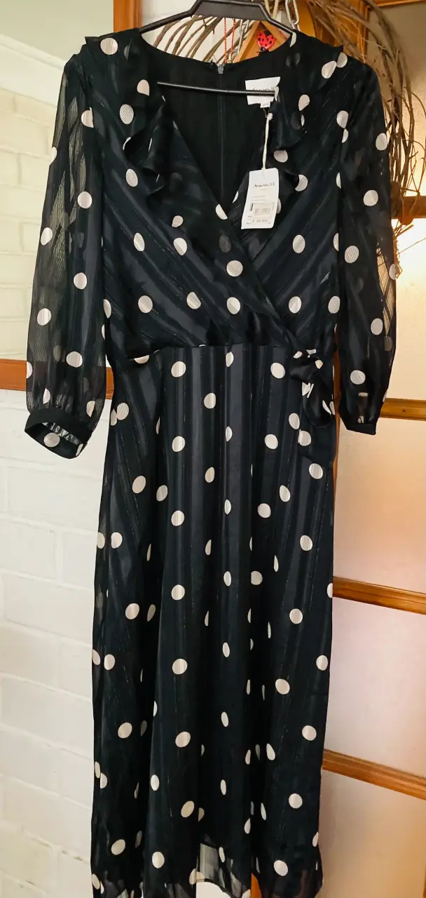 Vestido negro de lunares Maison 123 - 1