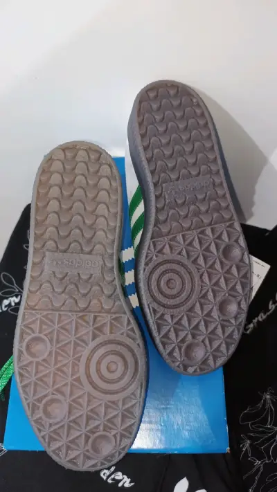 Zapatillas Adidas Samba OG Blancas y Verdes - miniatura 3