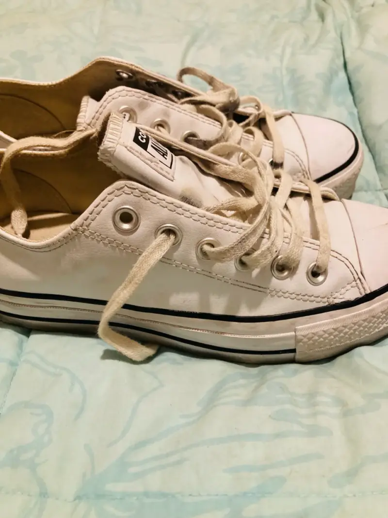 Zapatillas Converse All Star blancas usadas - 2