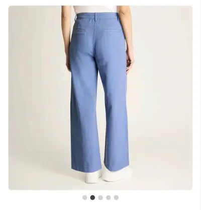 Pantalones anchos azules para mujer - miniatura 2