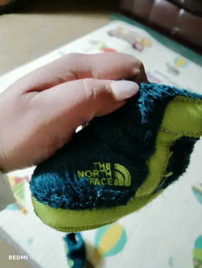 Botines de bebé azul y verde con forro polar - miniatura 6