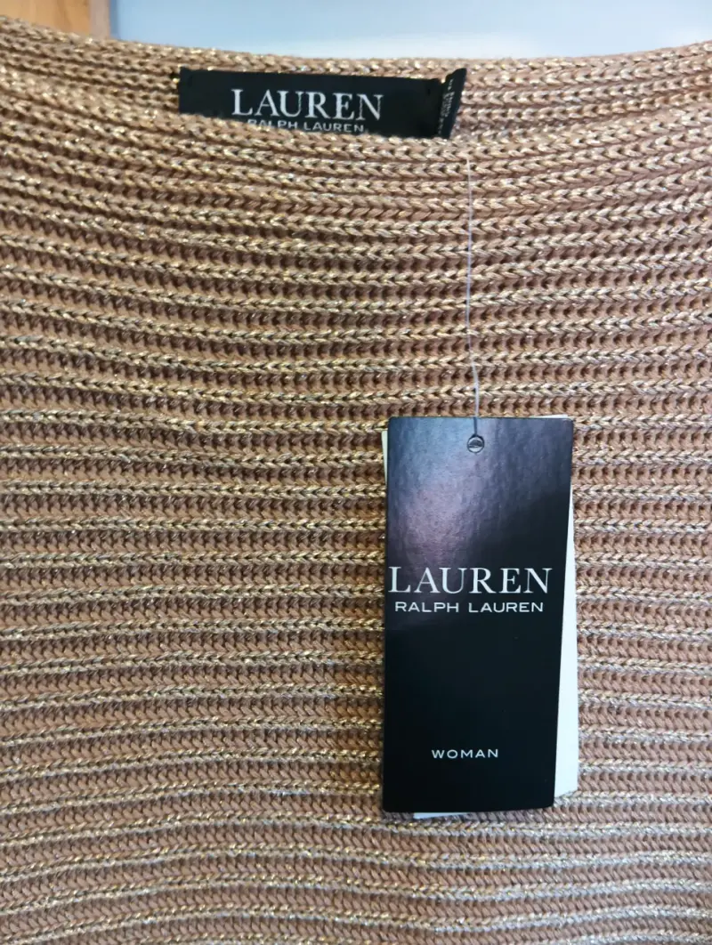 Suéter dorado de mujer Lauren con brillo - 5