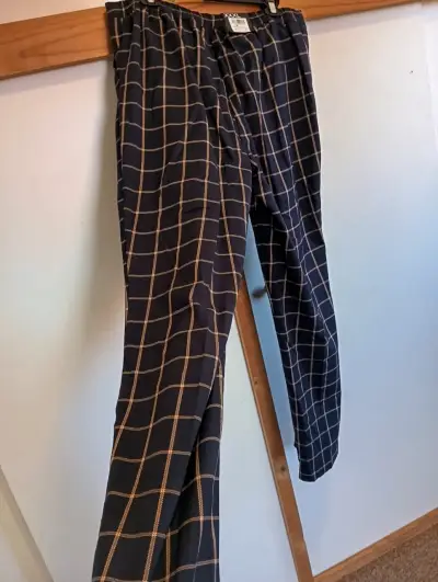 Pantalones a cuadros azul marino talla XXXL - miniatura 2