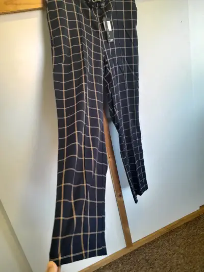 Pantalones a cuadros azul marino talla XXXL - miniatura 5