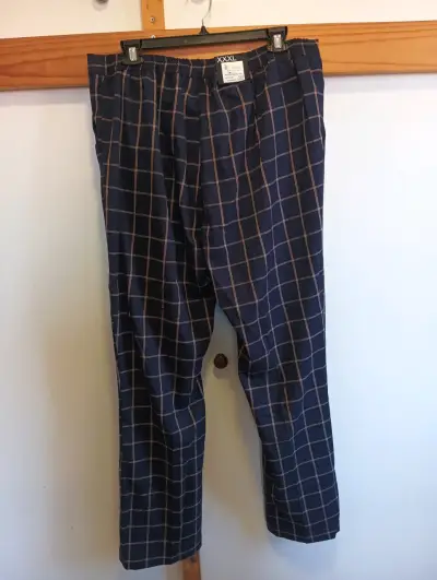 Pantalones a cuadros azul marino talla XXXL - miniatura 6