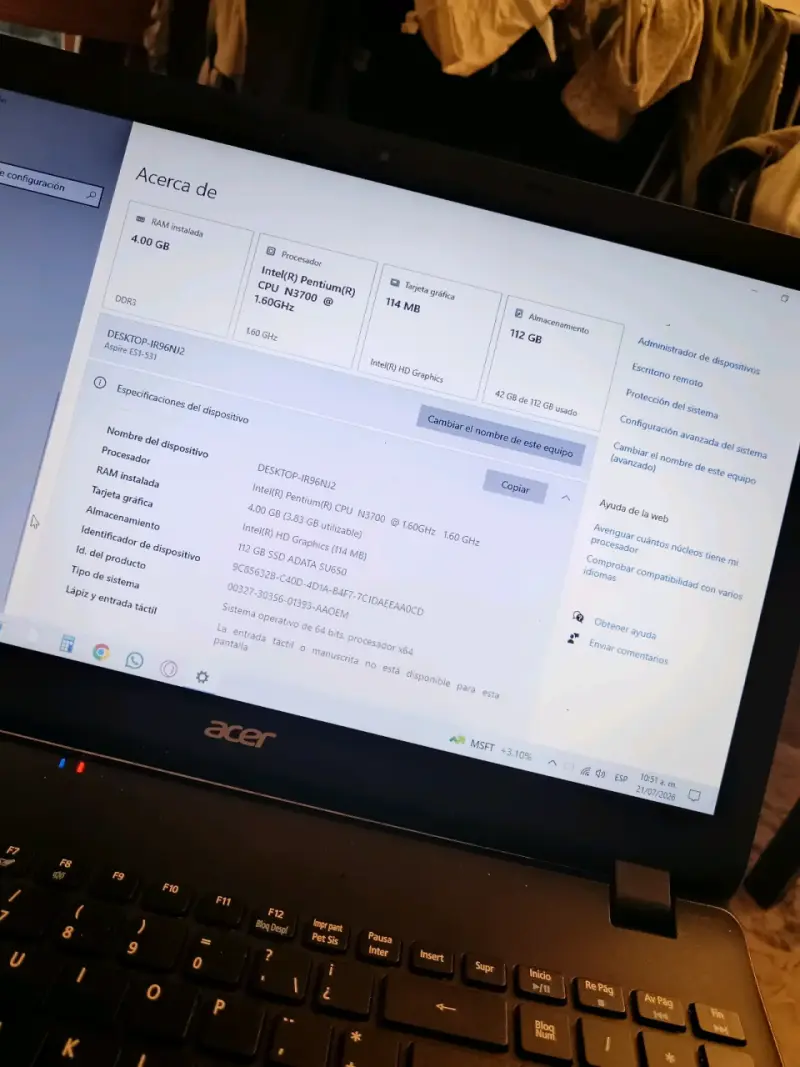 Laptop Acer en buen estado - 2