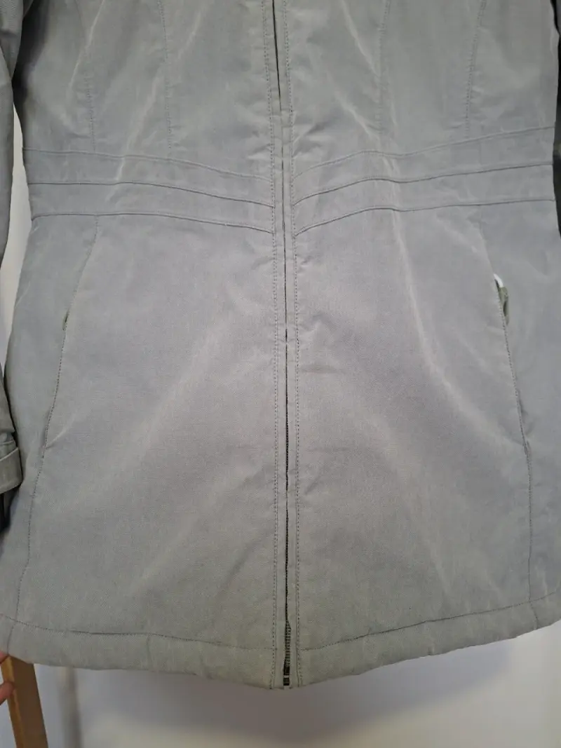Parka Doite gris con capucha para mujer M - 3