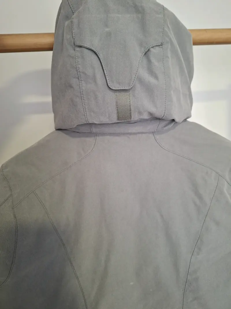 Parka Doite gris con capucha para mujer M - 5