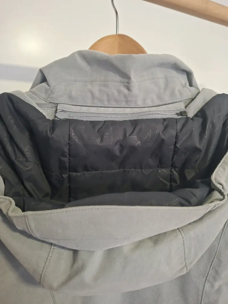 Parka Doite gris con capucha para mujer M - 6