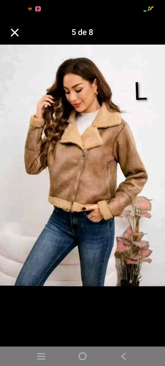 Chaqueta de mujer con forro de chiporro - 1