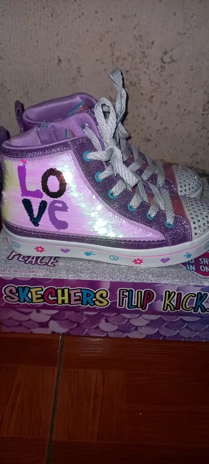 Zapatillas brillantes para niñas número 35 - 2