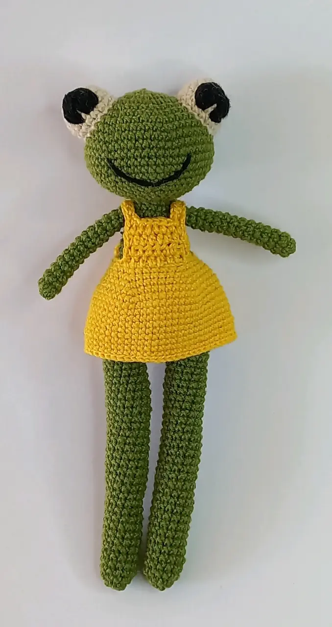 Muñecos de rana tejidos a crochet - 2