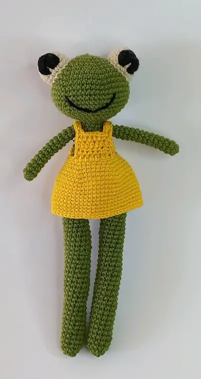 Muñecos de rana tejidos a crochet - miniatura 2