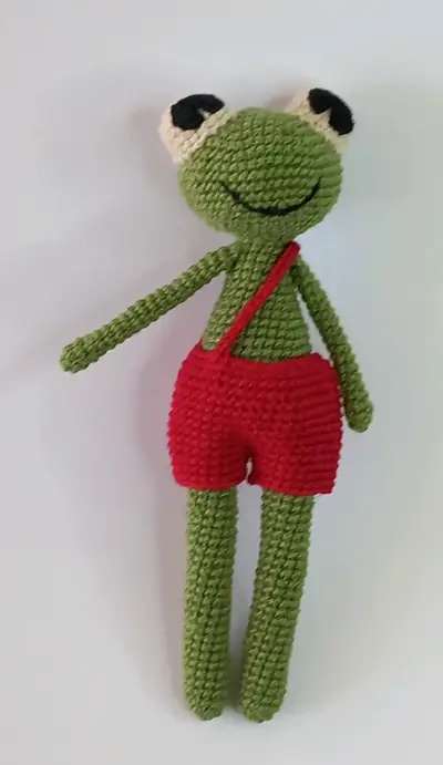 Muñecos de rana tejidos a crochet - miniatura 3