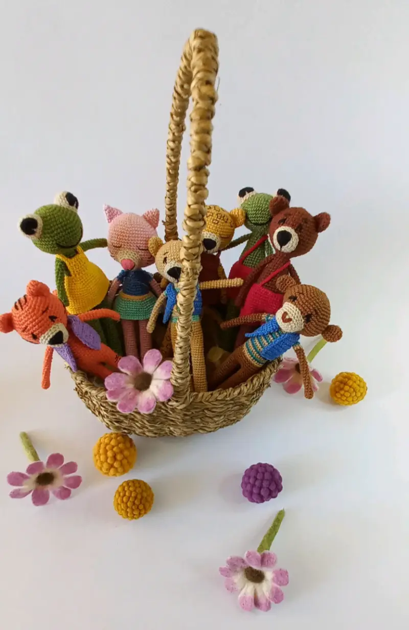Muñecos de rana tejidos a crochet - 6