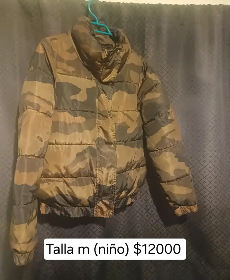 Chaqueta de niño camuflada talla M