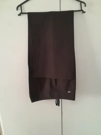 Pantalones de vestir marrones para dama - miniatura 1