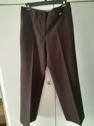 Pantalones de vestir marrones para dama - miniatura 2