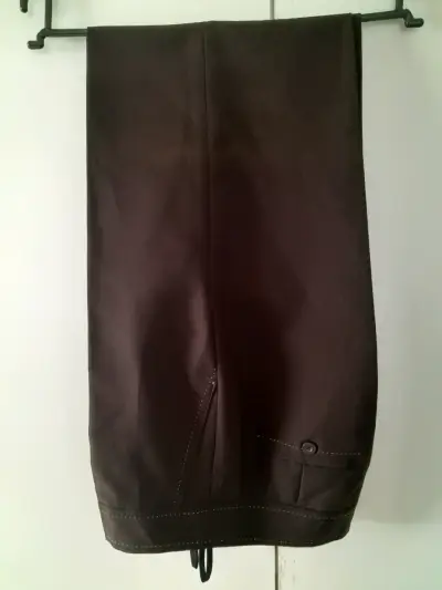 Pantalones de vestir marrones para dama - miniatura 3