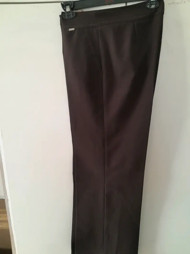 Pantalones de vestir marrones para dama - 5