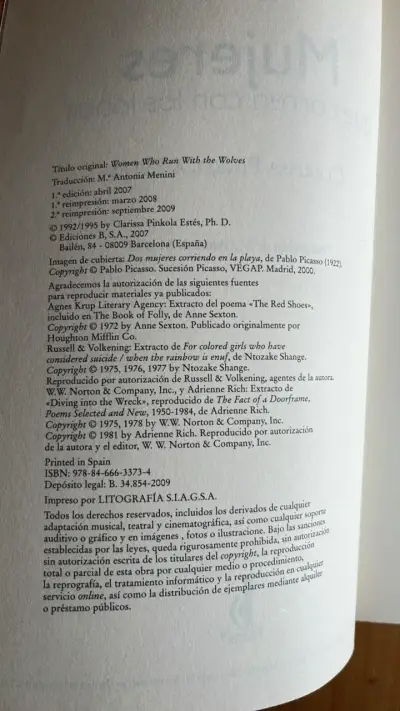 Libro Mujeres que Corren con los Lobos de Clarissa Pinkola Estés - miniatura 3