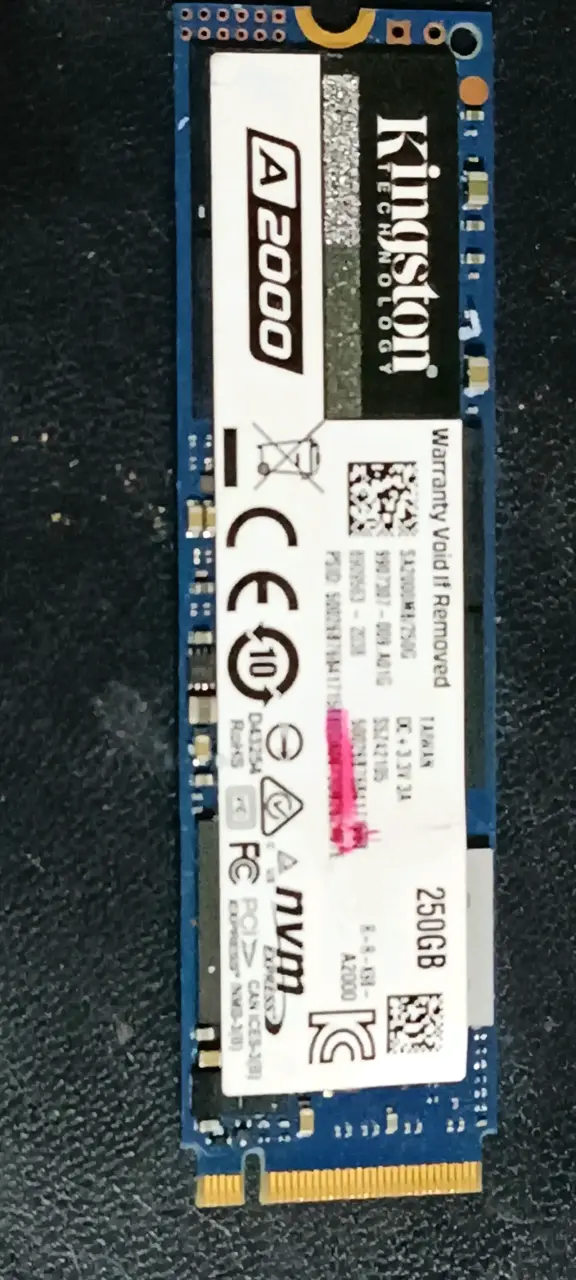 SSD Kingston A2000 250GB NVMe M.2
