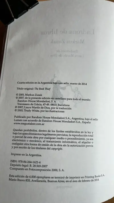 Libro 'La Ladrona de Libros' de Markus Zusak - miniatura 3