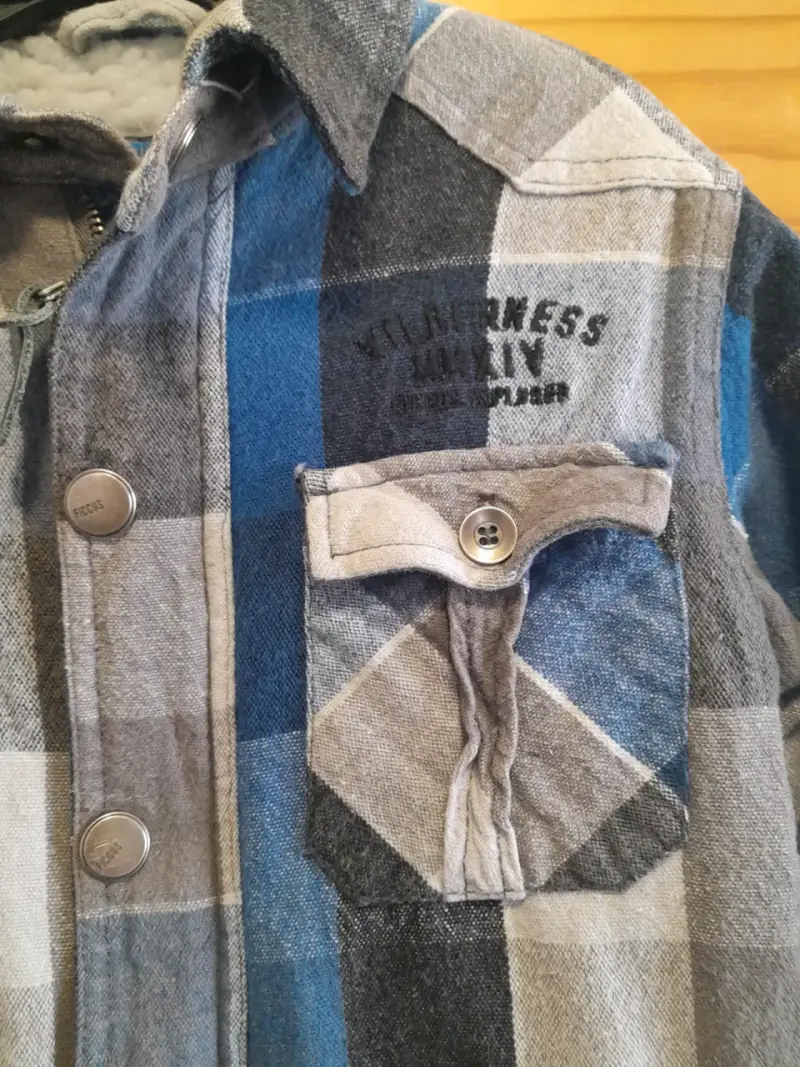 Chaqueta de franela a cuadros para niño - 2