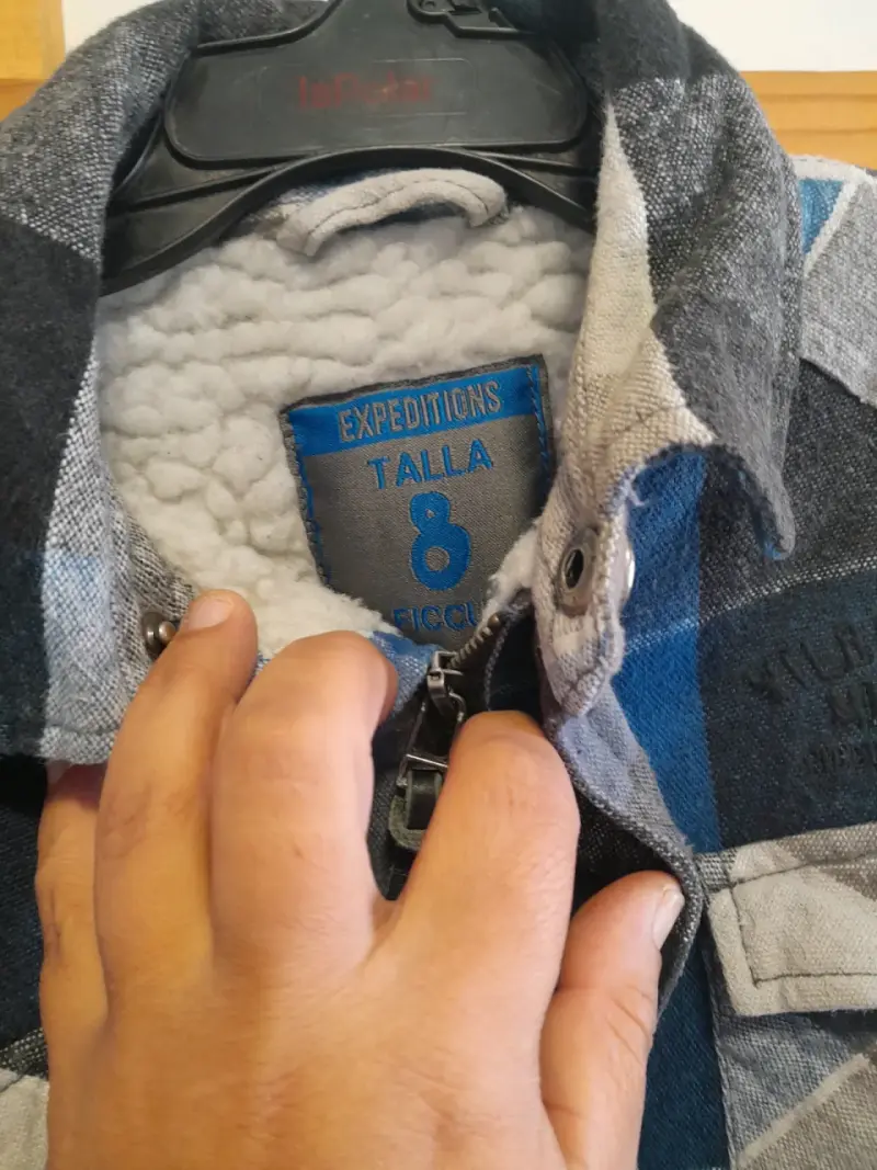 Chaqueta de franela a cuadros para niño - 3