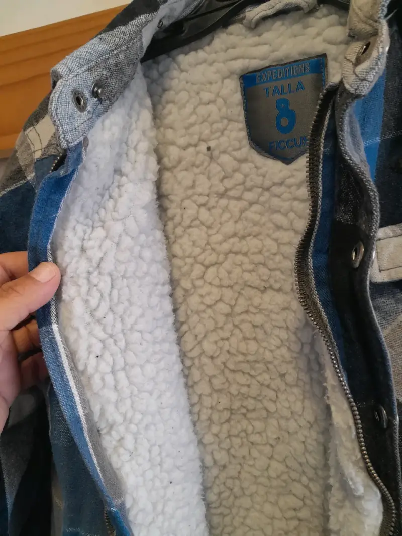 Chaqueta de franela a cuadros para niño - 5